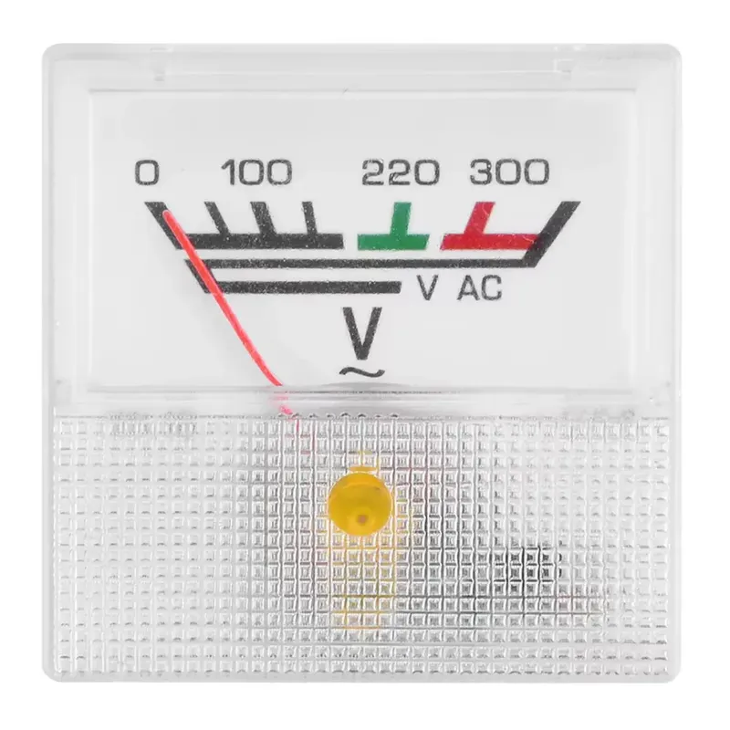 Panel Meter 91L16 Analog AC Voltmeter 300V AC, 40×40 mm