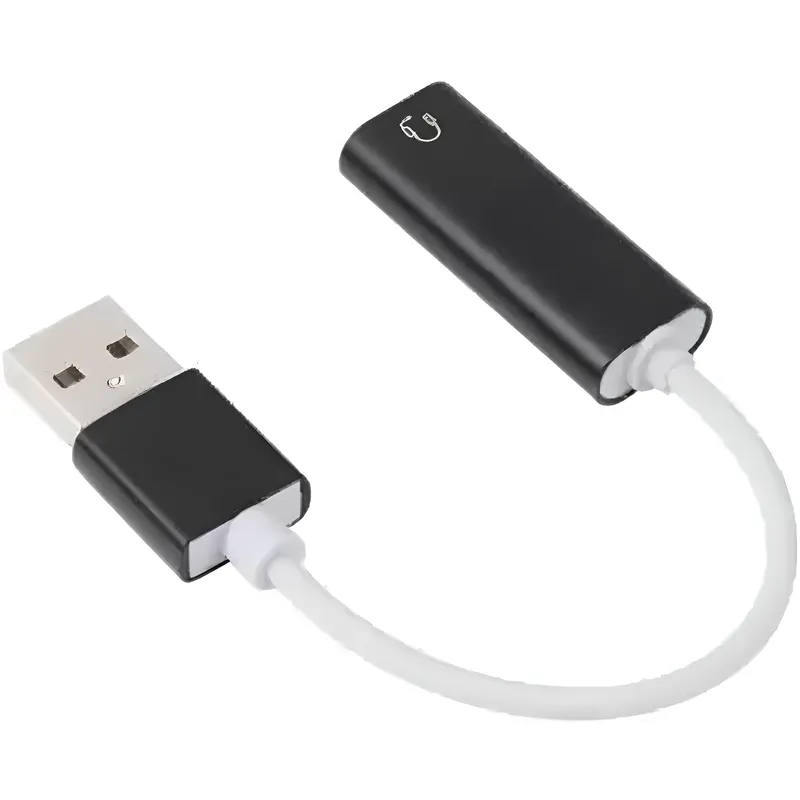 كارت صوت USB بتقنية 7.1 من HiFi Magic Voice بمنفذ 3.5 مم