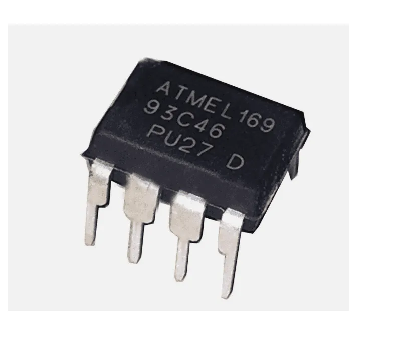 شريحة ذاكرة EEPROM تسلسلية 93C46 بسعة 1 كيلوبت وجهد 5 فولت