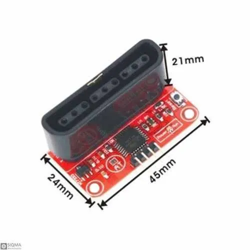 محول يحوّل أزرار وحدة PS2/PS3 اللاسلكية إلى منفذ UART تسلسلي