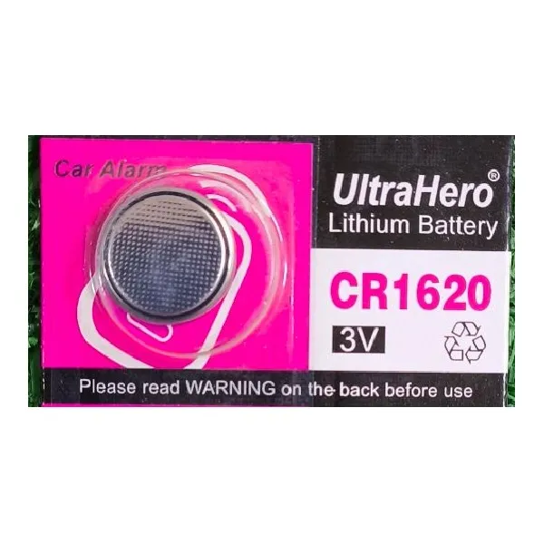 Ultrahero CR1620 3V Lithium Coin Cell Battery