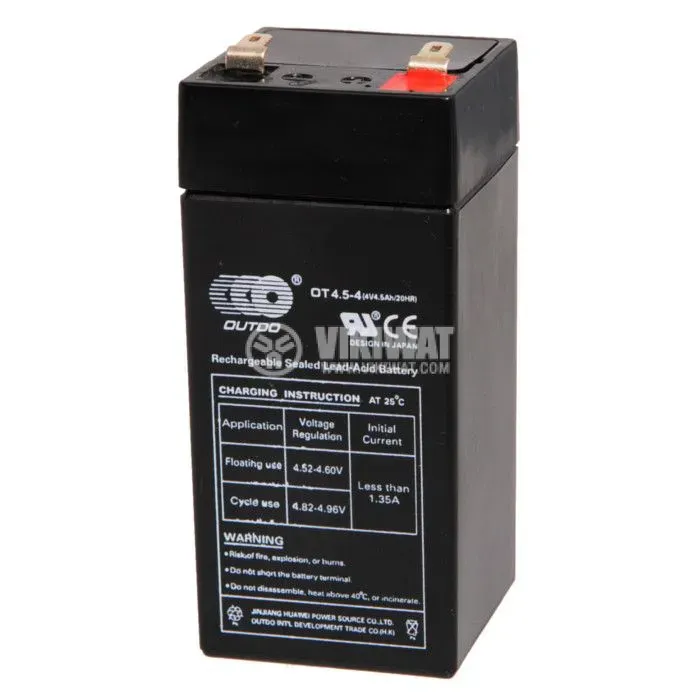 OUTDO Rocket 4V 4Ah Lead-Acid Rechargeable Battery