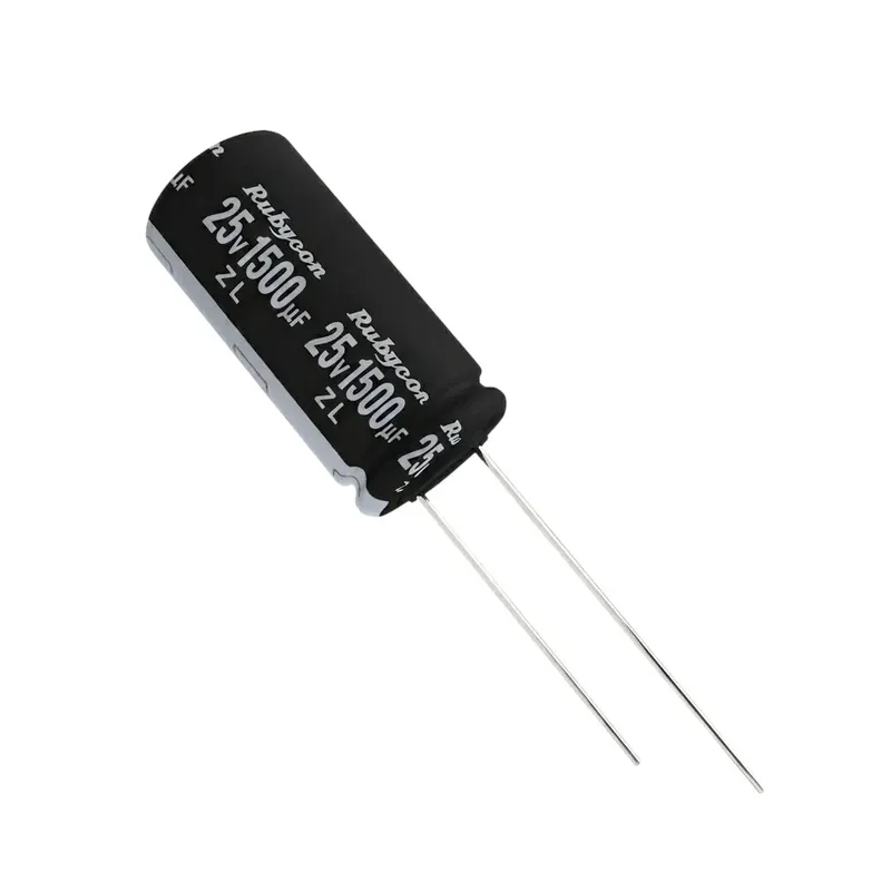 Rubycon ZL 1500uF 25V 105°C Electrolytic Capacitor 10x20mm
