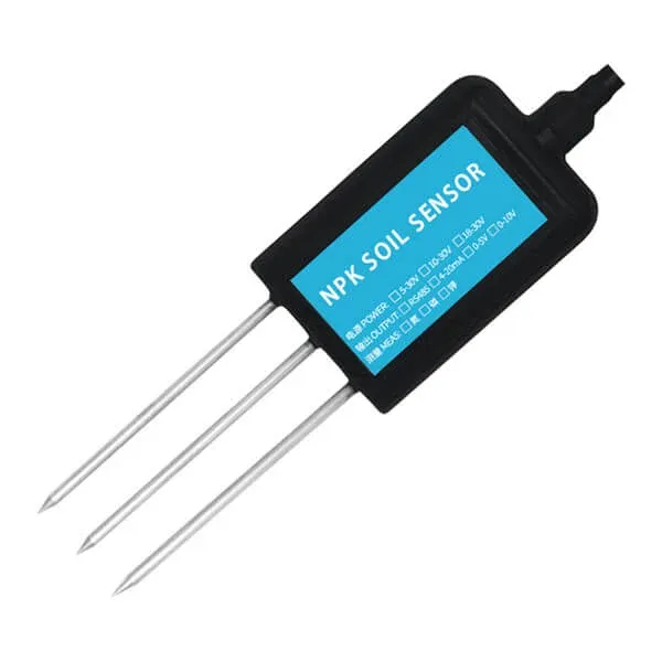 مستشعر NPK للتربة بواجهة RS485 Modbus لقياس النيتروجين والفوسفور والبوتاسيوم
