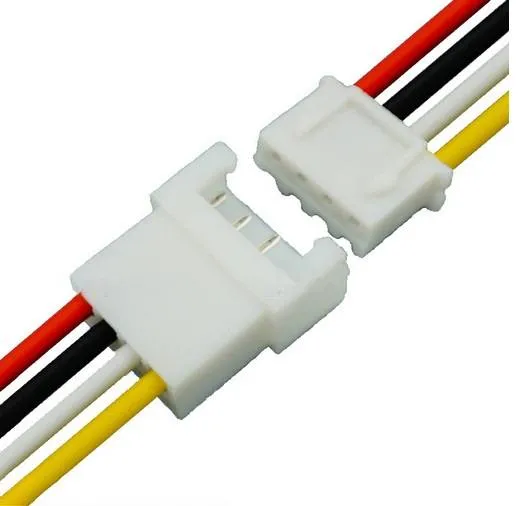 طقم موصلات JST PH 2.0 مم بأربعة أطراف ذكر وأنثى مع أسلاك