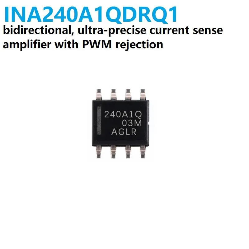 مضخم استشعار تيار ثنائي الاتجاه INA240A1 بعلبة SO-8