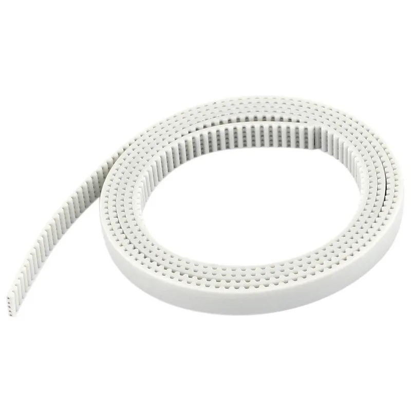 GT2 Open-Ended PU Timing Belt 6mm Width, White (Per Meter)