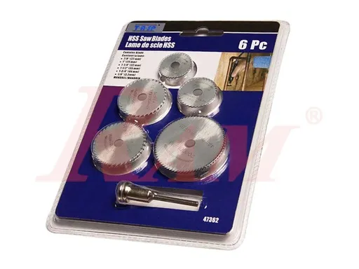 HSS Cutting Saw Disc Set, 6 Pieces for Drill