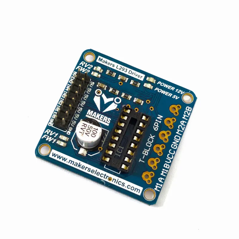 L293D Dual Channel Motor Driver Board V2 (IC Not Included)