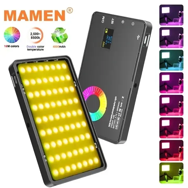 MAMEN M1SE RGB and Bi-Color LED Video Light