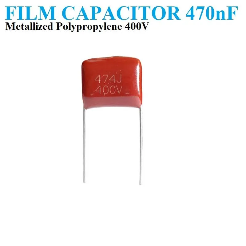 470nF 400V Polypropylene Metallized Film Capacitor, 15mm Pitch
