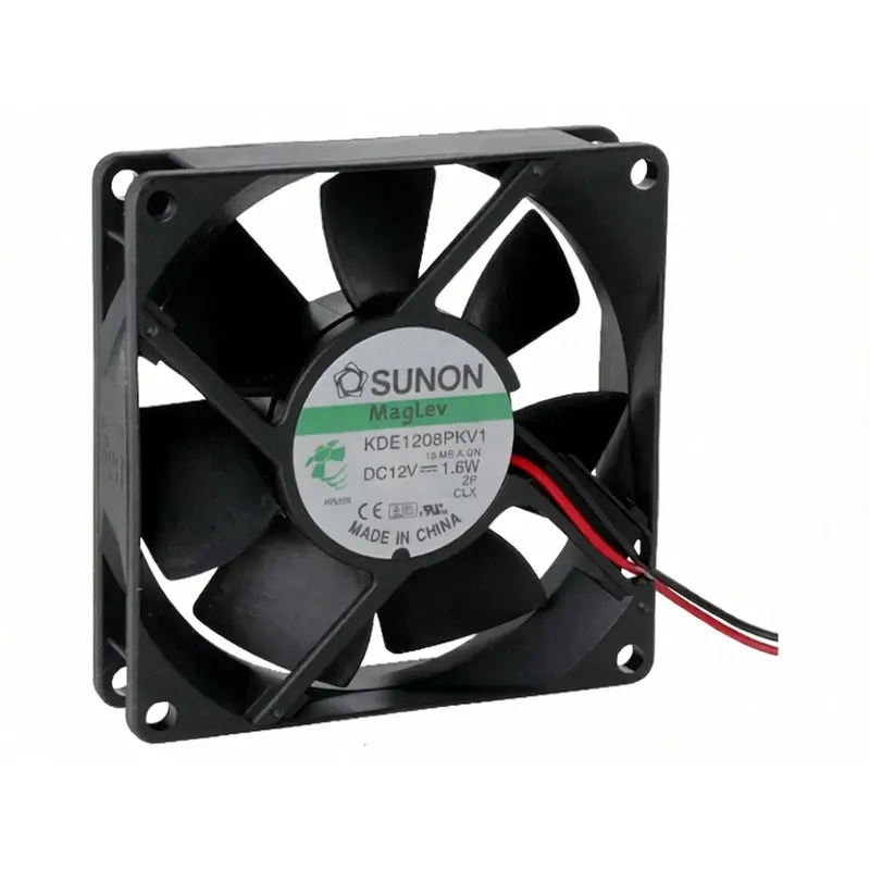 مروحة DC محورية من SUNON موديل KDE1208PKV1 بجهد 12 فولت وقدرة 1.6 واط