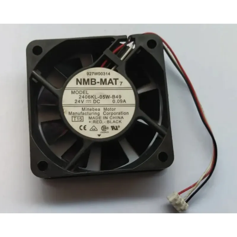 NMB-MAT 2406KL-05W-M49 DC Fan 24V 0.9A 60x60x15mm
