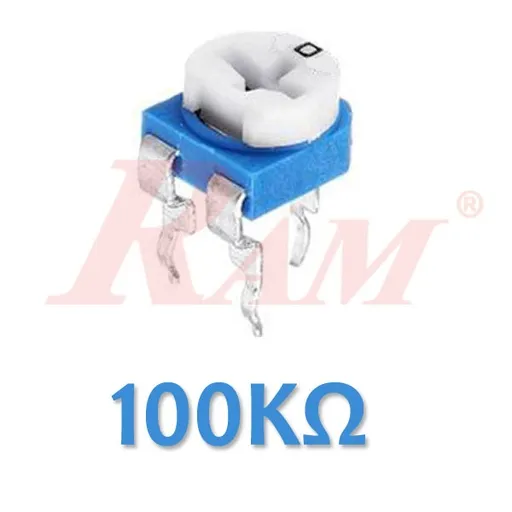 Top Adjust Carbon Trimmer Potentiometer 100KΩ