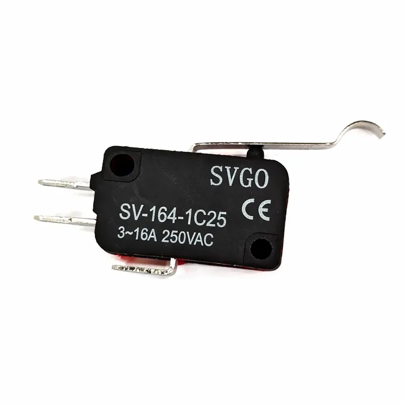 مفتاح ميكرو SVGO طراز SV-164-1C25 بذراع طويل منحنٍ