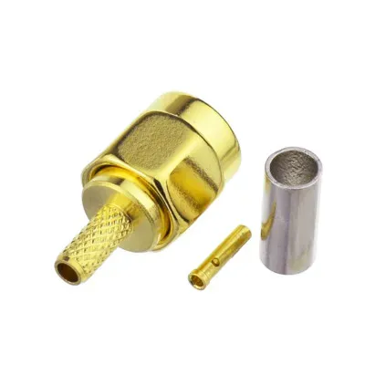 SMA-KT-1.5-RP Straight Reverse Polarity Cable Mount SMA Connector