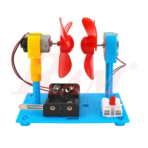 DIY Wind Power Turbine Generator System with DC Motor Science Toy