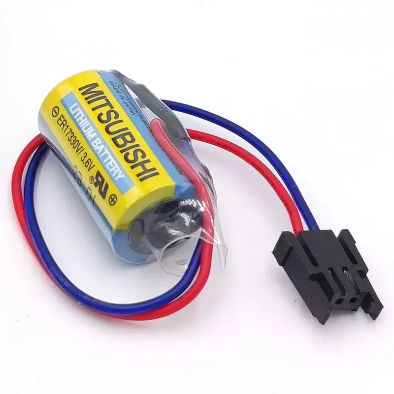 Mitsubishi ER17330 3.6V Lithium Battery, 2-Pin Connector