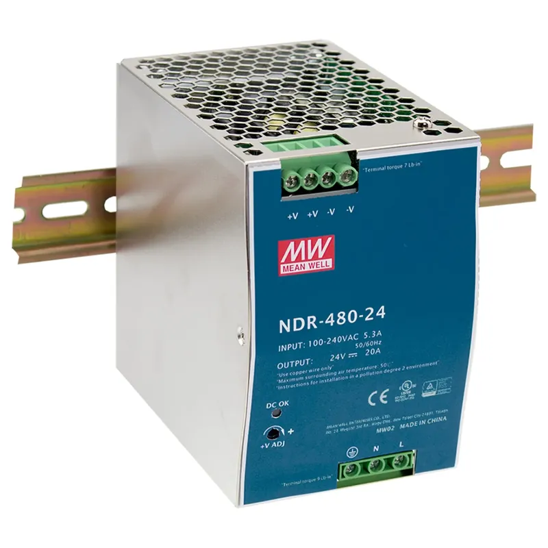 NDR-480-24 AC/DC DIN Rail Power Supply 24V 20A 480W