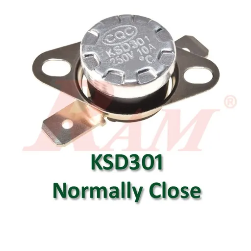KSD301 10A 250V Thermostat Switch 90°C Normally Closed