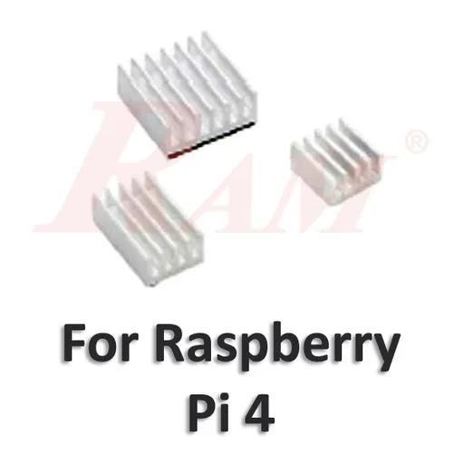 مجموعة مشتتات تبريد لوحة Raspberry Pi 4B باللون الأبيض