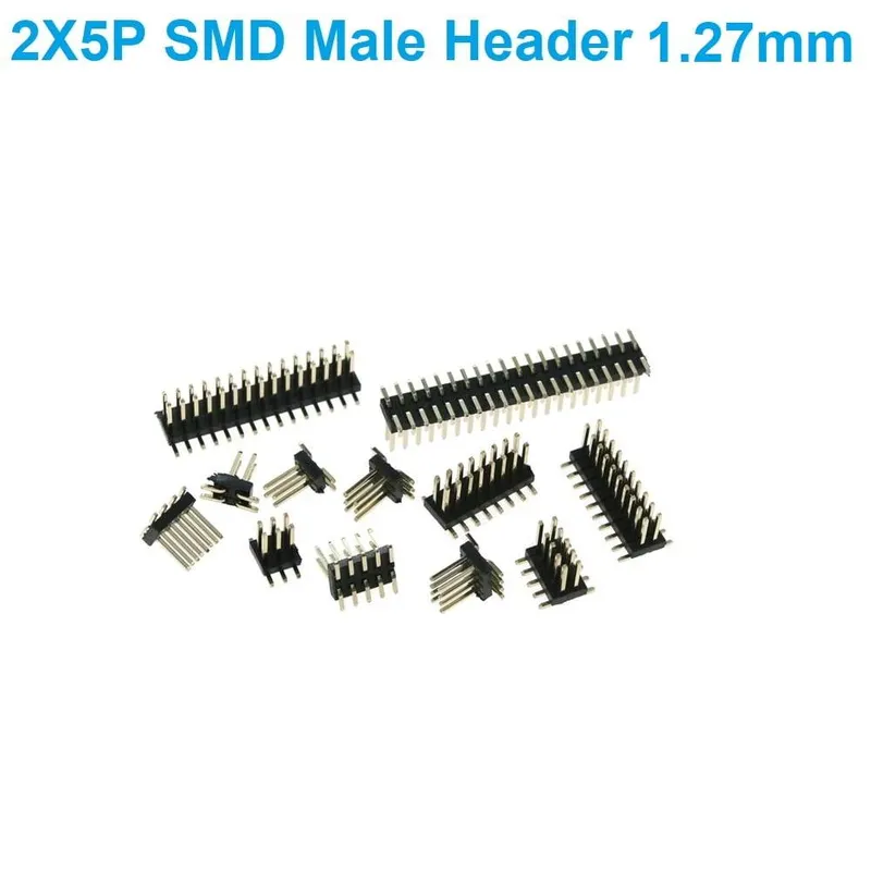SMD Male Pin Header 2x5 (10-Pin) 1.27mm Pitch Surface Mount