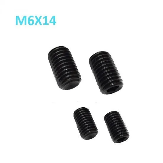 برغي تثبيت M6 × 12 مم بنهاية مقعرة، درجة 12.9، أسود