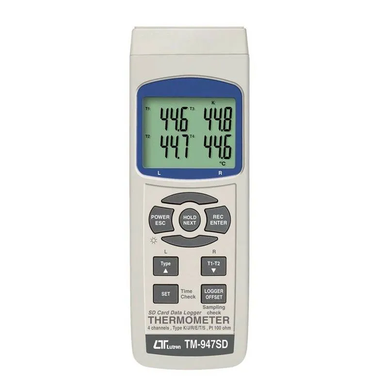 Lutron TM-947SD 4-Channel Thermometer with SD Card Datalogger