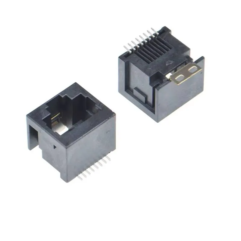 RJ45 Female Network Socket Vertical SMD Mount