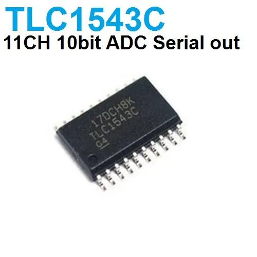 TLC1543C 10-bit Serial ADC with 11-Channel Multiplexer (SMD)