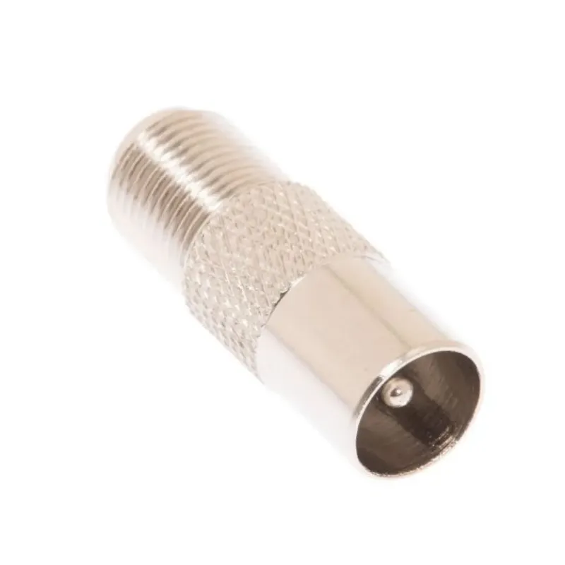 PAL Male to F-Type Female Coax Adapter for TV Antenna