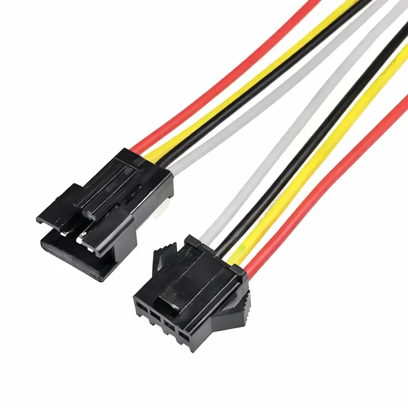 JST SM 4-Pin Connector Cable 15cm, 2.54mm Pitch, Male and Female