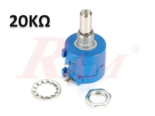 POT3590S-203L 20kΩ 10-Turn Wirewound Precision Potentiometer