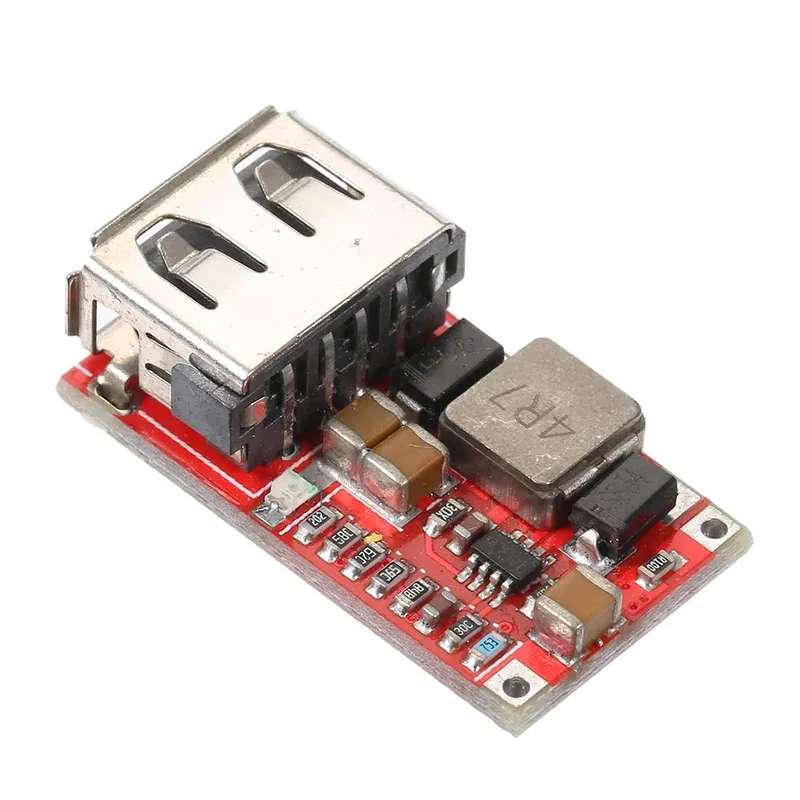 DC-DC Buck Step-Down Module with USB Output (6-24V to 5V, 3A)