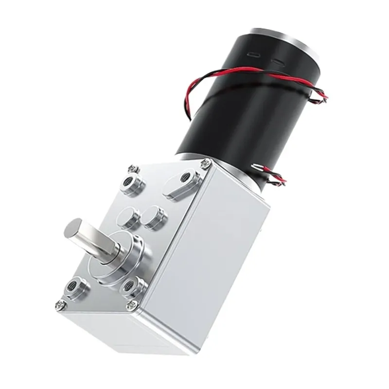 5840-31ZY 12V High Torque Worm DC Gear Motor 60RPM D-Shaft 8mm