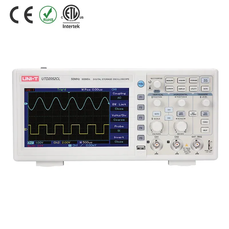 UNI-T UTD2052CL+ Digital Storage Oscilloscope 50MHz Color