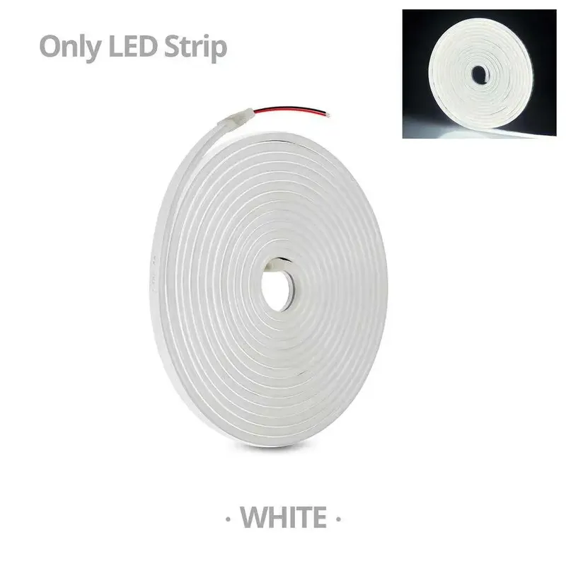 شريط إضاءة LED نيون مرن 5 متر أبيض 12VDC - SMD 5050 وIP65