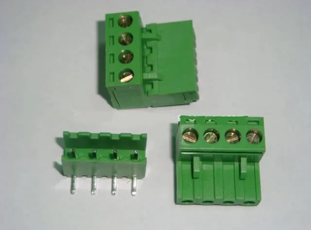 4-Pin Pluggable Screw Terminal Block 5.0mm Pitch (M/F)