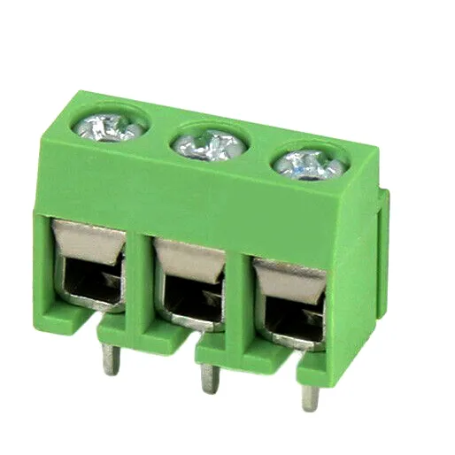 Terminal Block 3-Pin 5.0 mm 8A 300V Green (KF126-3P)