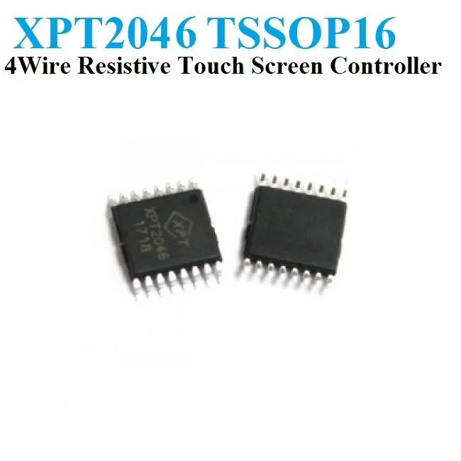 XPT2046 TSSOP-16 4-Wire Resistive Touch Screen Controller