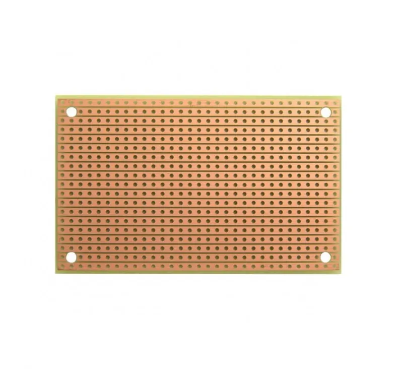 لوح PCB مثقب بخطوط من FR2 مقاس 7 × 9 سم