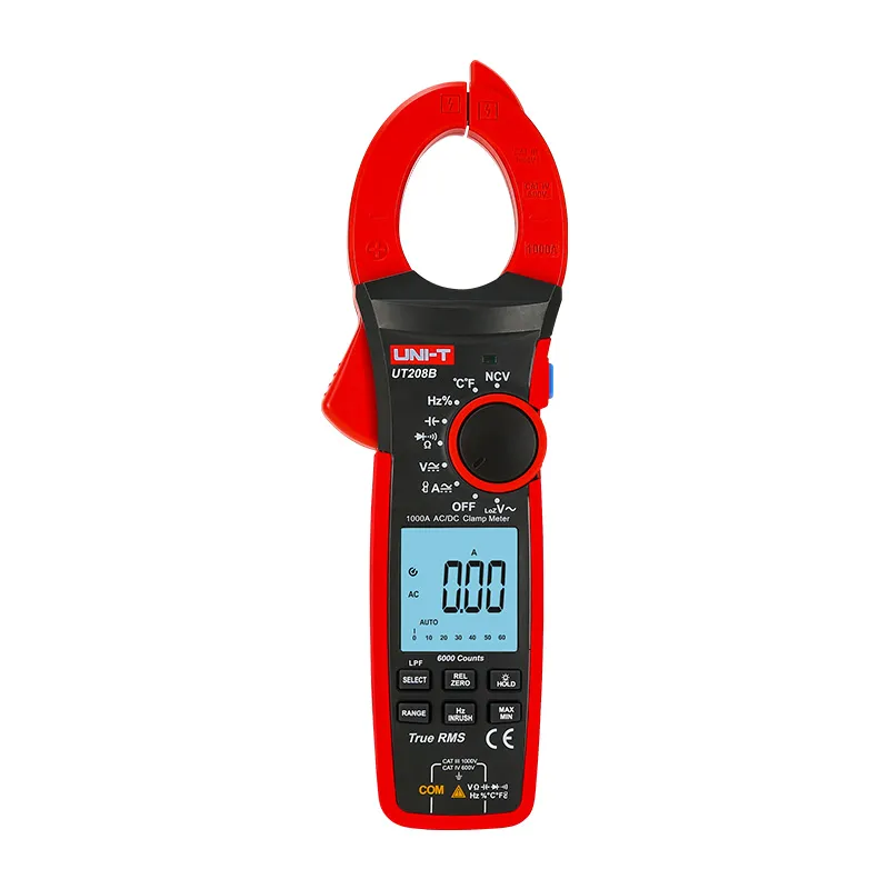 مقياس مشبك UNI-T UT208B بقياس True RMS حتى 1000 أمبير AC/DC