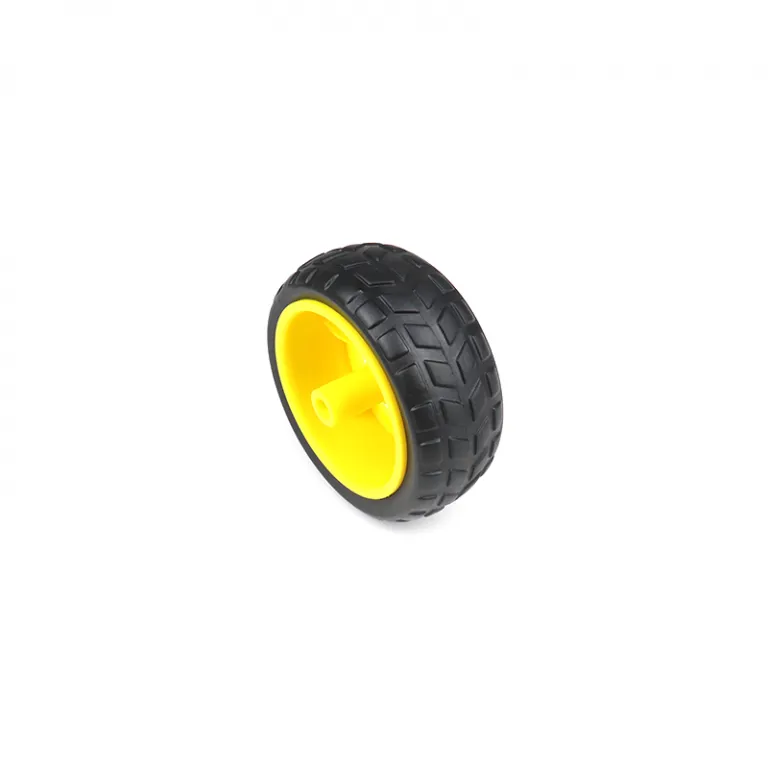 65mm Robot Car Wheel (Grade B) for BO DC Motors – Yellow