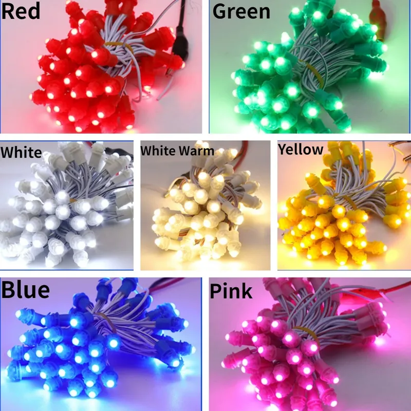 50pcs DC12V 9mm Single-Color LED Module Lights String