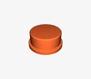 Push Button Cap 4×4 Orange