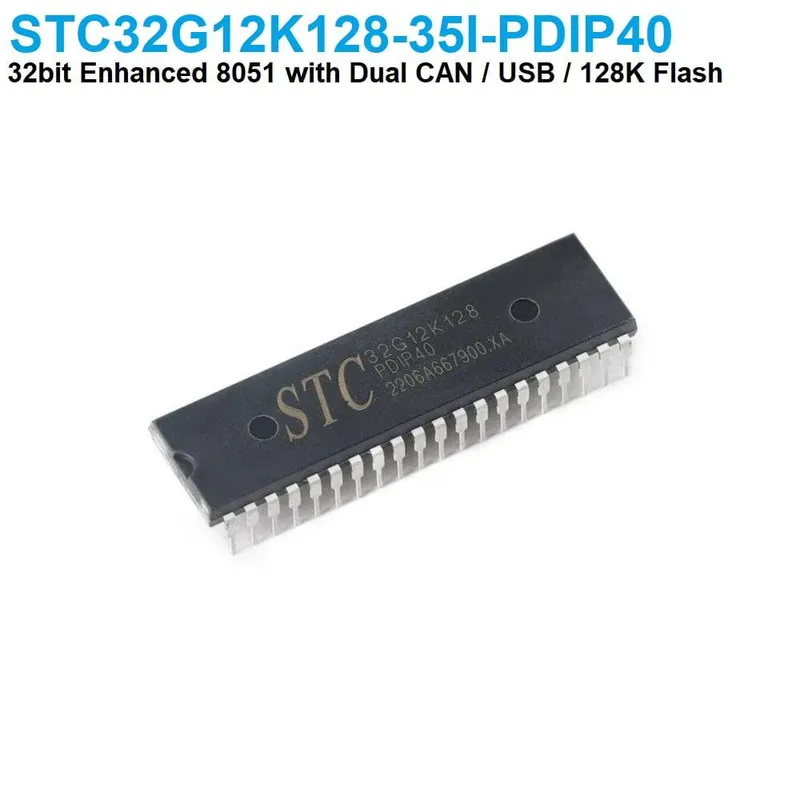 STC32G12K128-35I 32-bit 8051 Microcontroller, PDIP-40