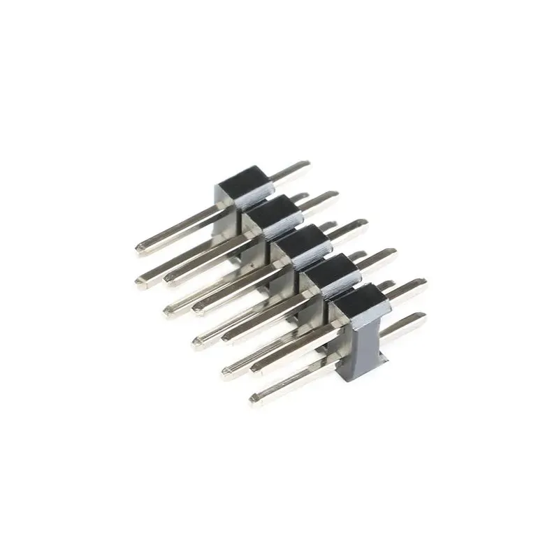 2.54mm Male Pin Header 2x5 (10-Pin) Straight Black 11mm