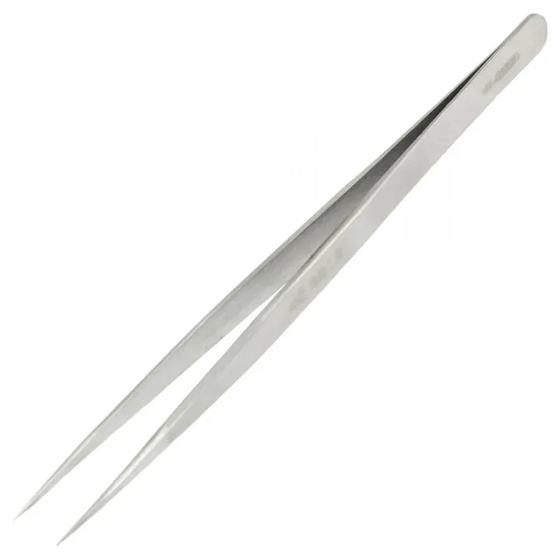 Straight Tweezers ST-11, Stainless Steel for Electronics Repair