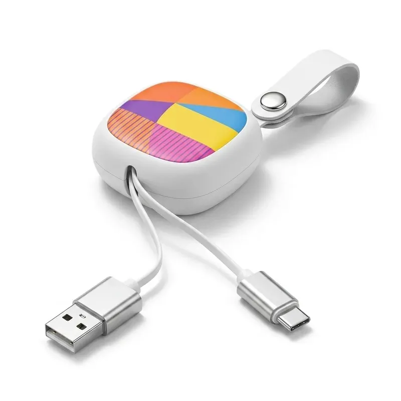 Usmile Retractable USB 2.0 to USB Type-C Cable up to 80cm