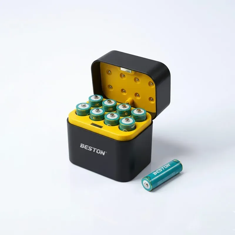 شاحن BESTON M7036 ذو 8 فتحات لبطاريات Li-ion مقاس AA، 1.5 فولت، منفذ Type-C